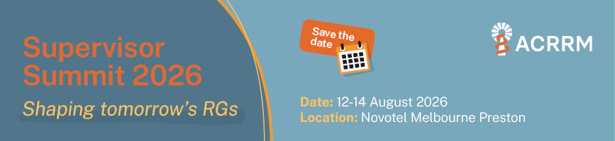 ACRRM25_EDM Save Date Banner_Supervisor Summit 2026_0920252